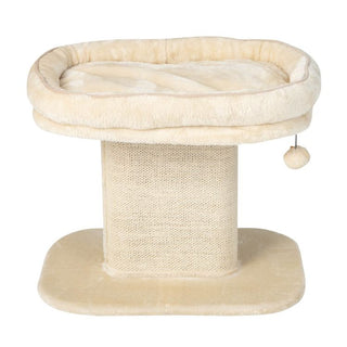Modern Cat Tree Tower with Large Plush Perch and Sisal Scratching
