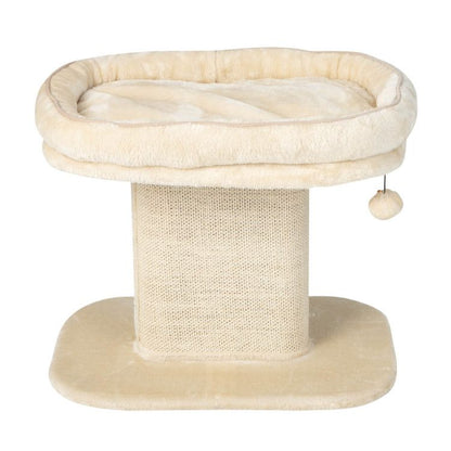 Modern Cat Tree Tower with Large Plush Perch and Sisal Scratching
