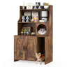 Modern Wooden Industrial Cat Litter Box Enclosure with Storage