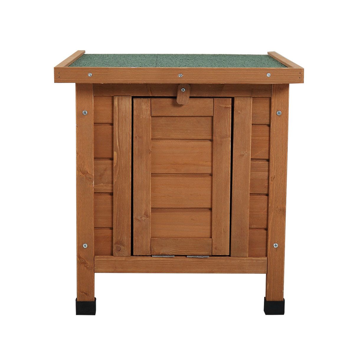 Modern Wooden Rabbit Cat Dog Hutch, Indoor/Outdoor Retreat House