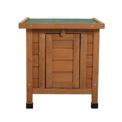Modern Wooden Rabbit Cat Dog Hutch, Indoor/Outdoor Retreat House