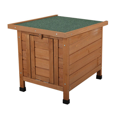 Modern Wooden Rabbit Cat Dog Hutch, Indoor/Outdoor Retreat House
