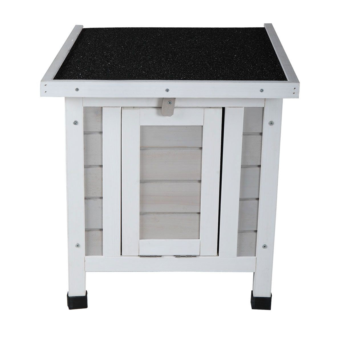 Modern Wooden Rabbit Cat Dog Hutch, Indoor/Outdoor Retreat House