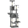 Multi-Level Cat Tower, 80" Tall Cat Tree, with 2 Condos, 2