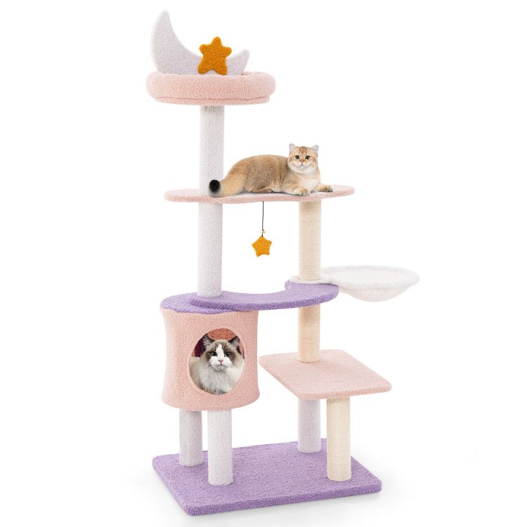 Multi-Level Cat Tower with Sisal Covered Scratching Posts
