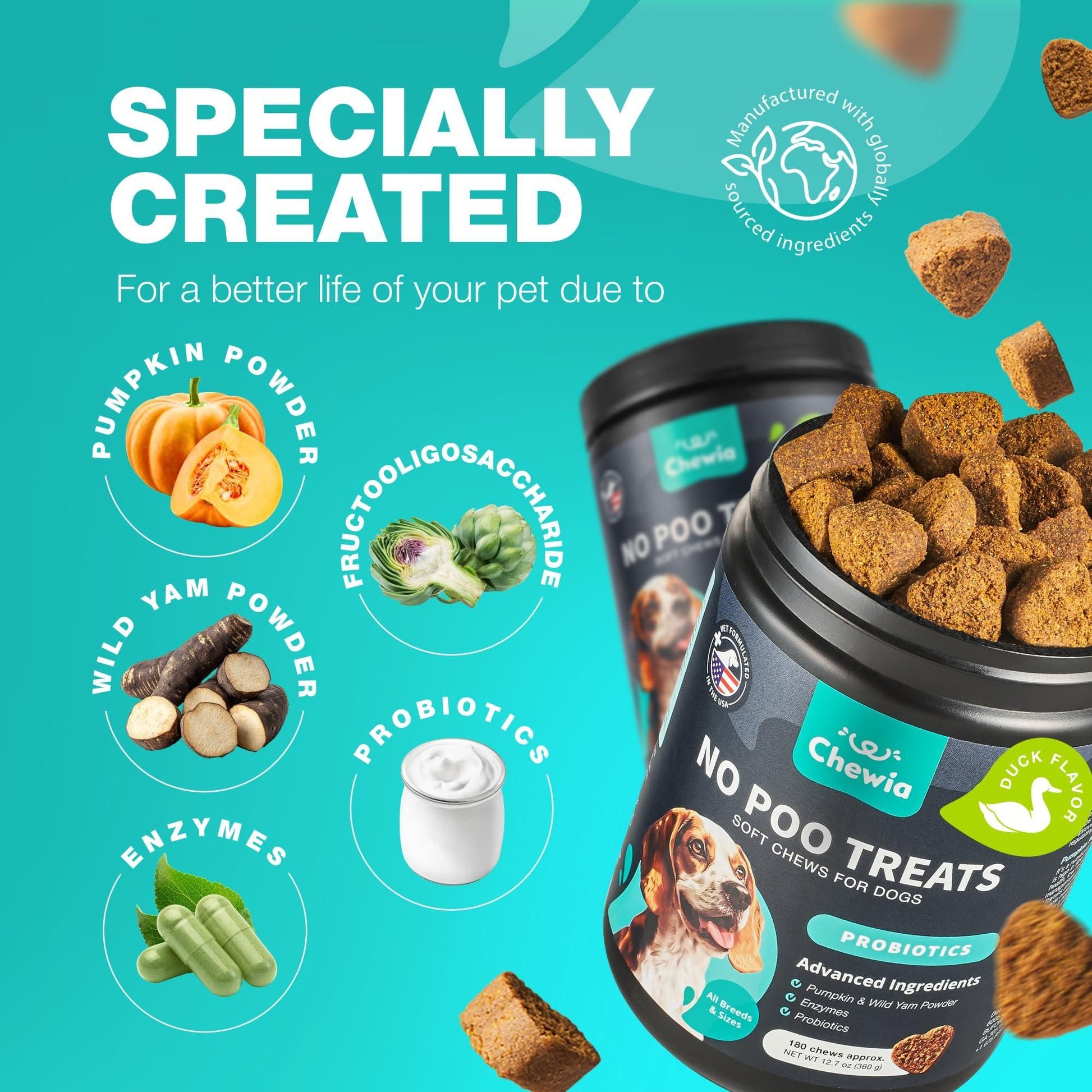 No Poo Chews for Dogs, Digestive & Immune Support Formula