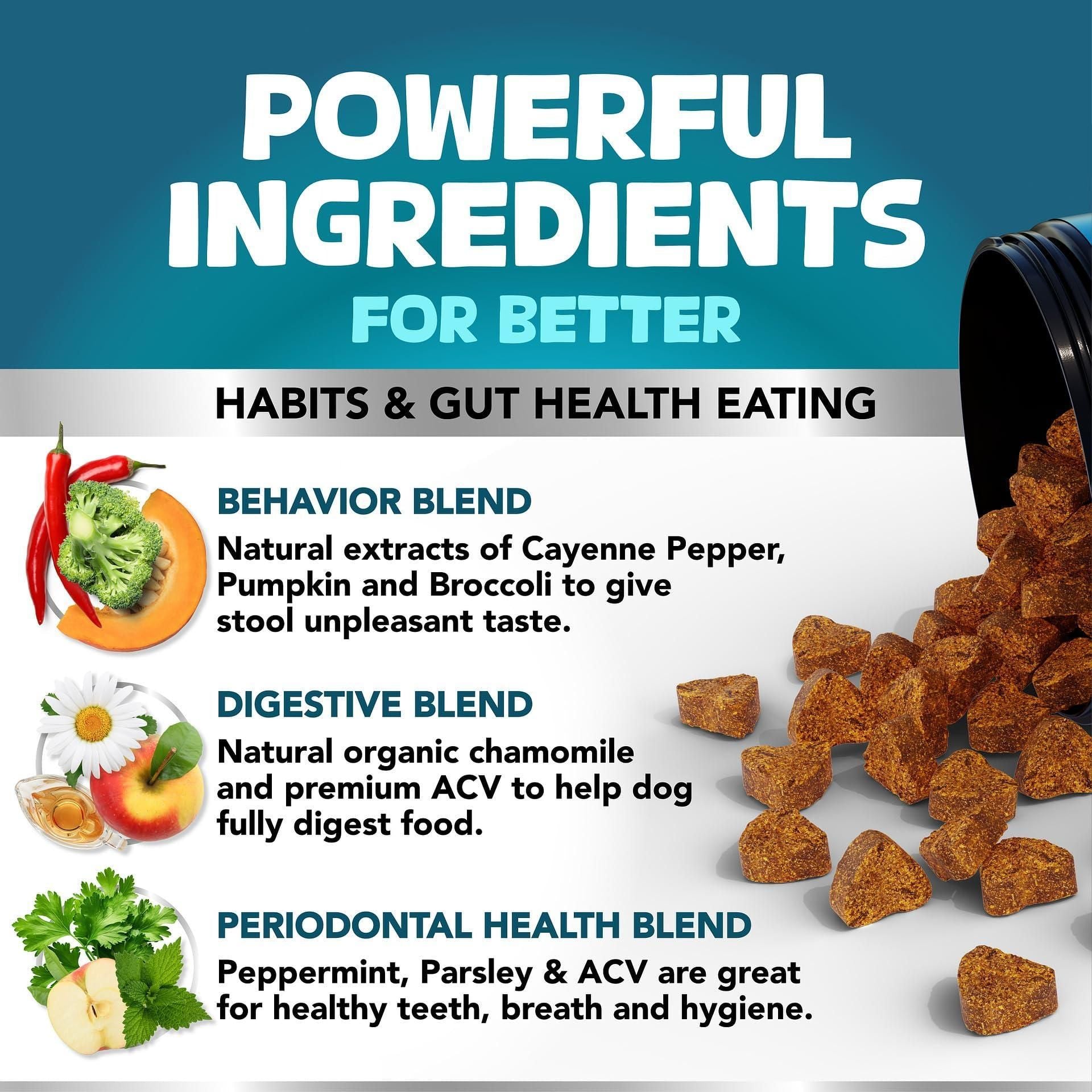No Poo Chews for Dogs with Probiotics & Digestive Enzymes