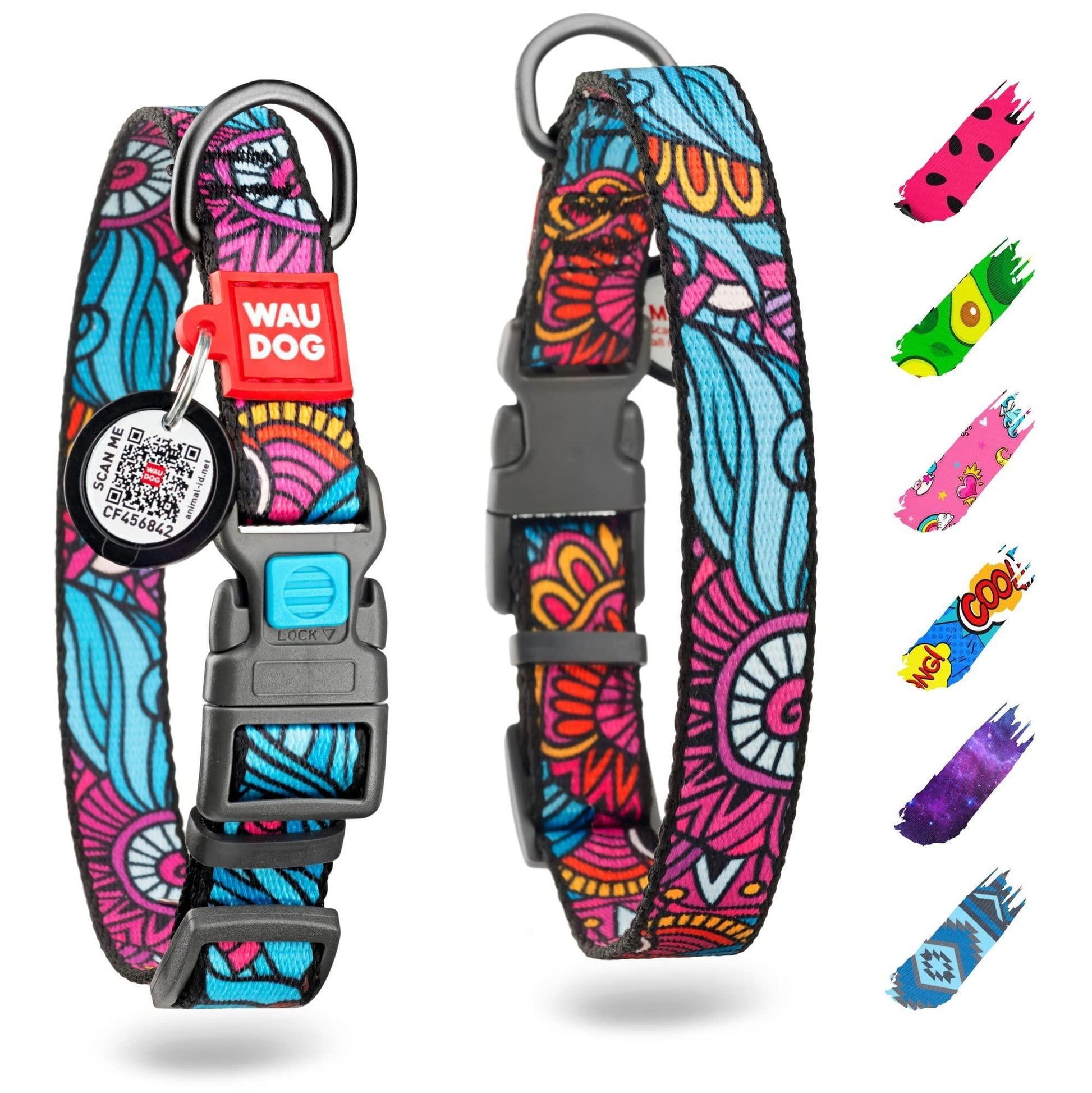 Nylon Dog Collar Adjustable for Large Dogs Small Medium Dogs 9-14