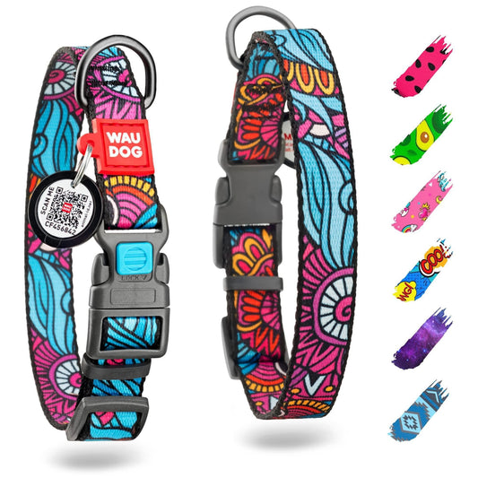 Nylon Dog Collar Adjustable for Large Dogs Small Medium Dogs 9-14