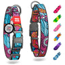 Waudog Nylon Dog Collar Adjustable for Large Dogs Small Medium Dogs 9-14
