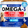 Omega Skin & Coat Chews for Dogs, 120 Soft Chews w/ Fish Oil