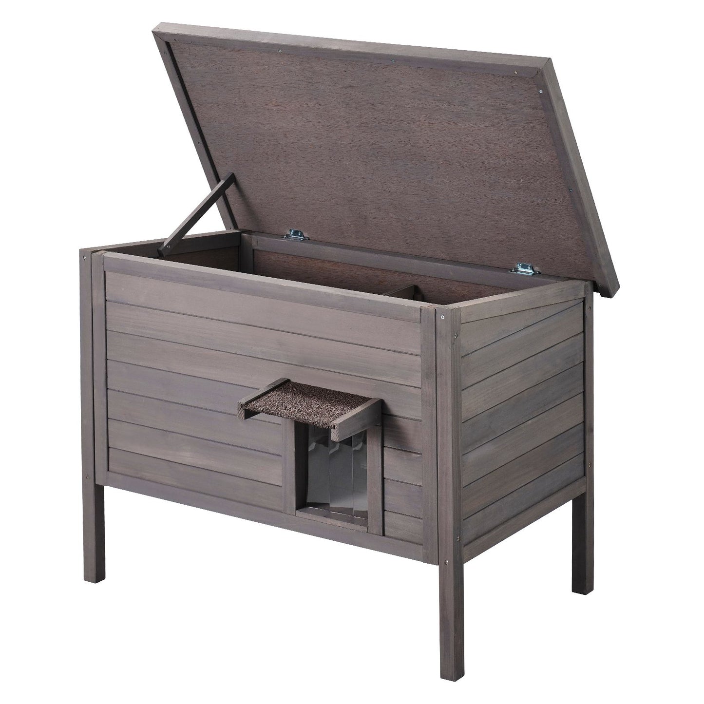 Outdoor Cat House Weatherproof, Feral Cat Shelter for Multiple