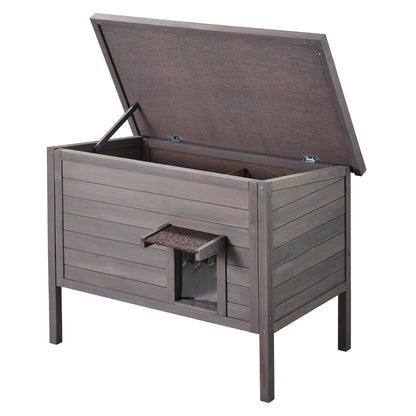 Outdoor Cat House Weatherproof, Feral Cat Shelter for Multiple