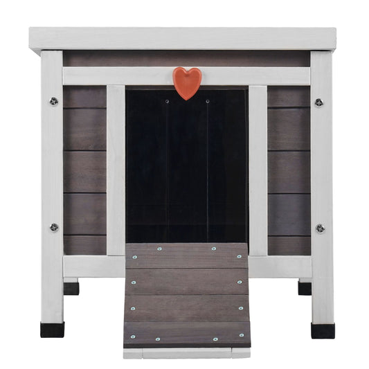 Outdoor Cat House Weatherproof, Feral Cat Shelter for Multiple