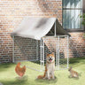 Outdoor Dog Kennel with Roof 78.7 X59.1