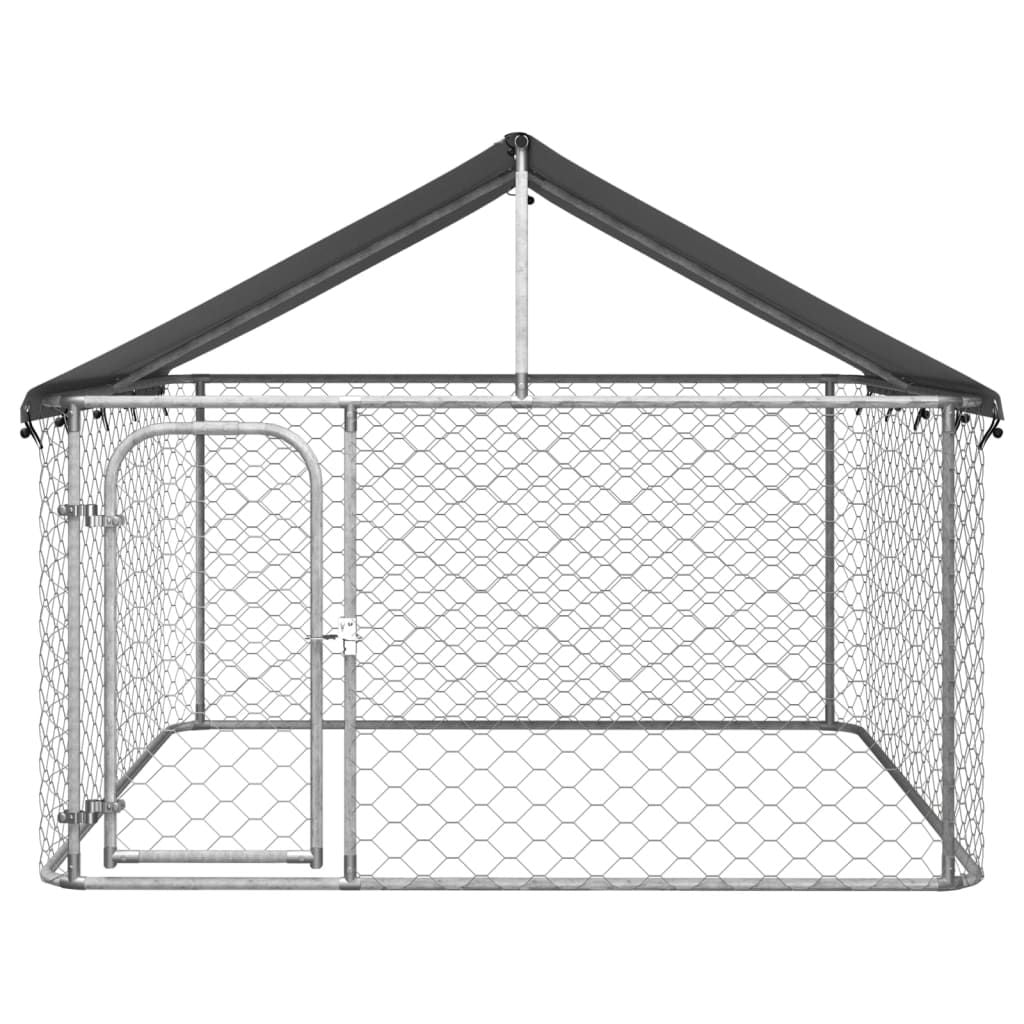 Outdoor Dog Kennel with Roof 78.7 X59.1