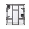 Outdoor Super Large Cat Cage - Grey