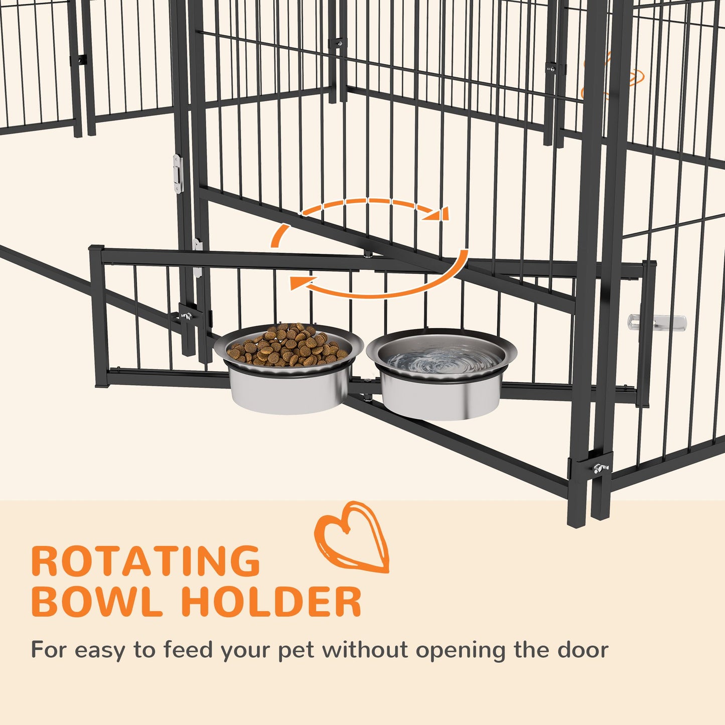 Outside Dog Kennel, 6.9 X 5' Puppy Play Pen with Canopy, Garden