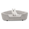 OVERSIZED Size Oval Semi-Enclosed Dog Sofa - Durable Linen