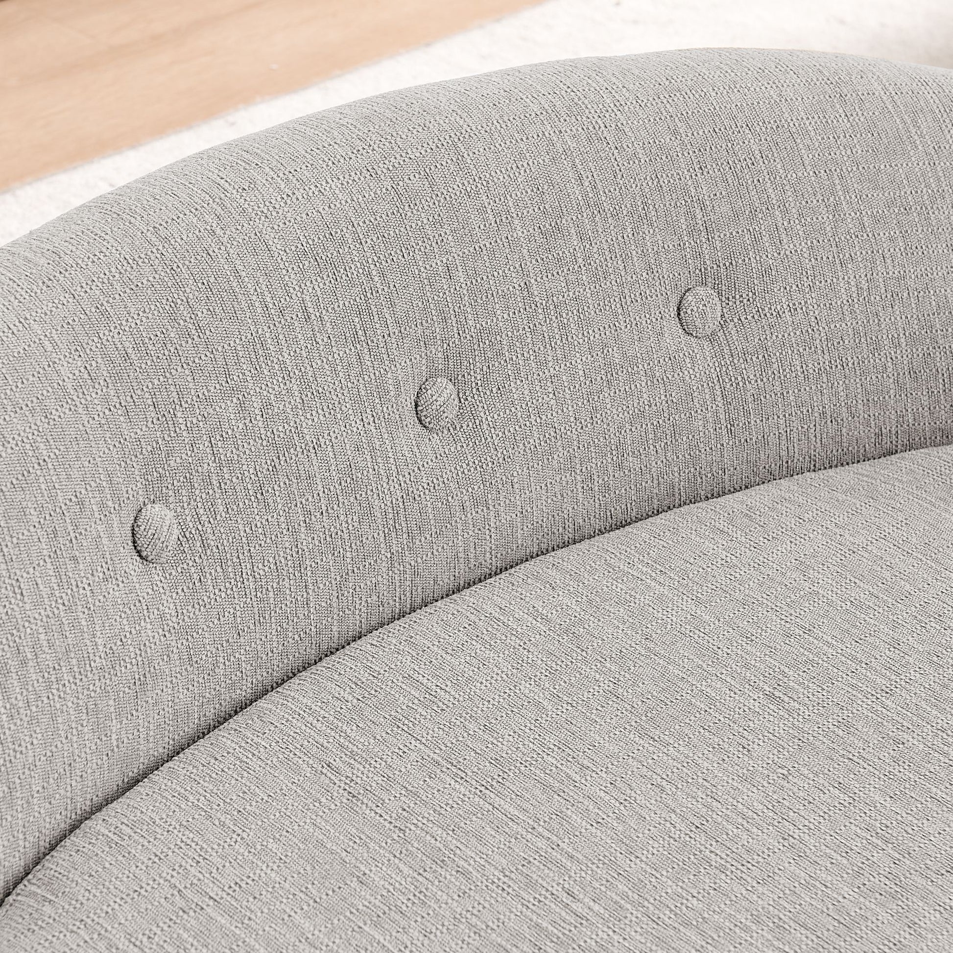 OVERSIZED Size Oval Semi-Enclosed Dog Sofa - Durable Linen