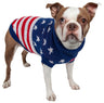 Patriot Independence Star Heavy Knitted Fashion Ribbed Turtle Neck