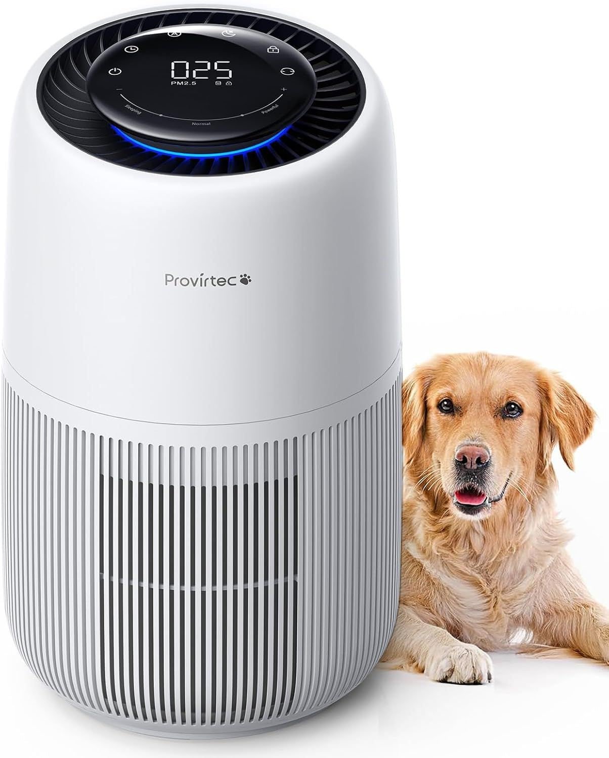 Pet Air Purifier up to 1500 Ft², Enhanced Activated Carbon & 360°