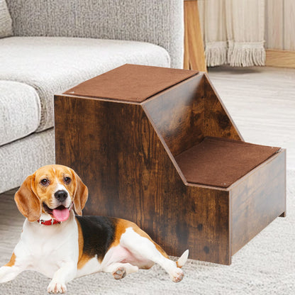Pet Bunk Bed with Removable Step for Dogs and Cats, Multi-Level Bed