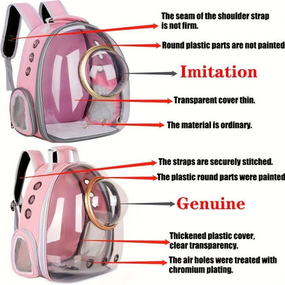 Pet Carrier Backpack, Space Capsule Bubble Cat Backpack Carrier