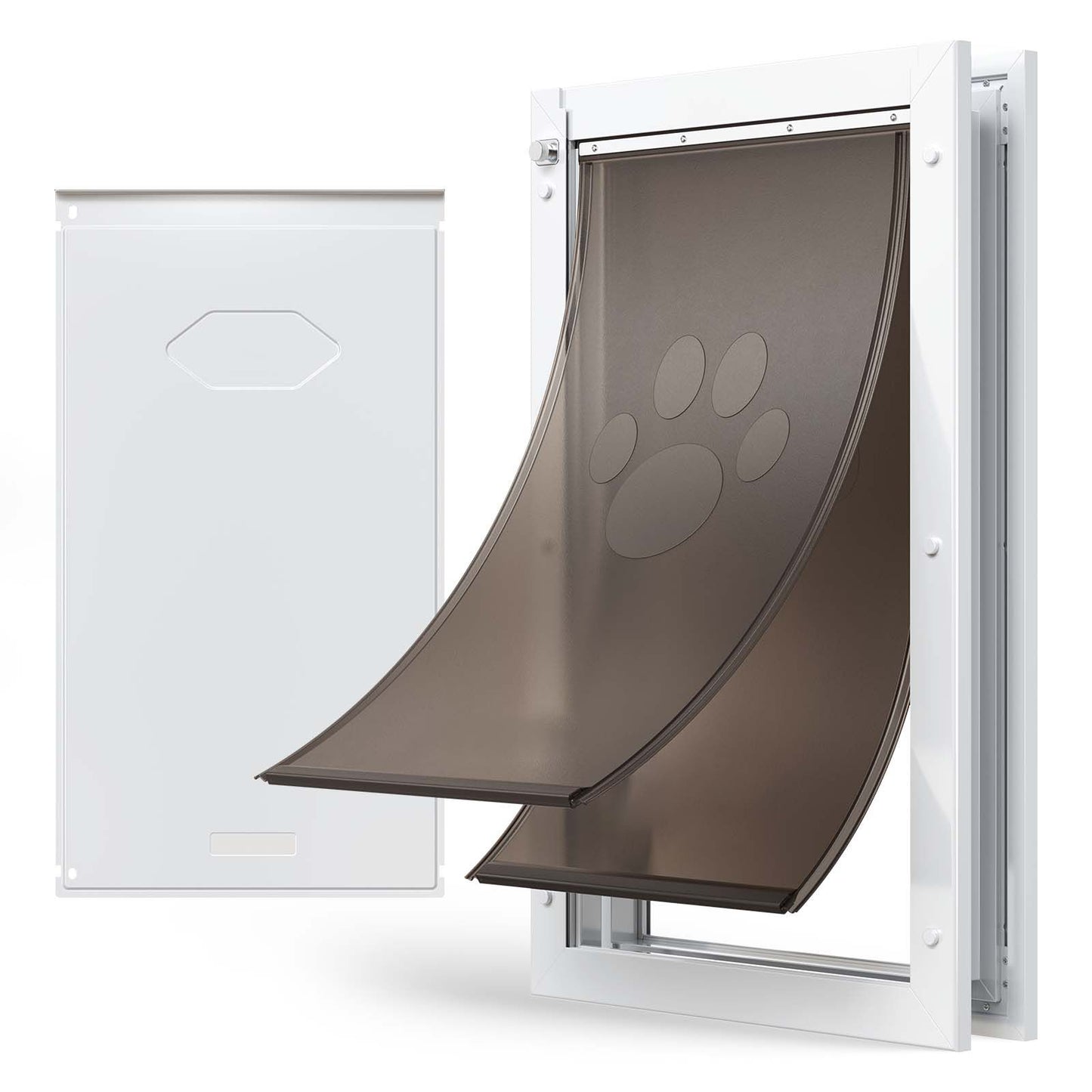 Pet Door, X-Large, with Double Magnetic Flaps and Metal Frame