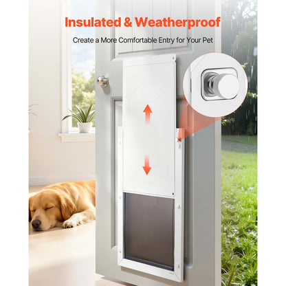 Pet Door, X-Large, with Double Magnetic Flaps and Metal Frame