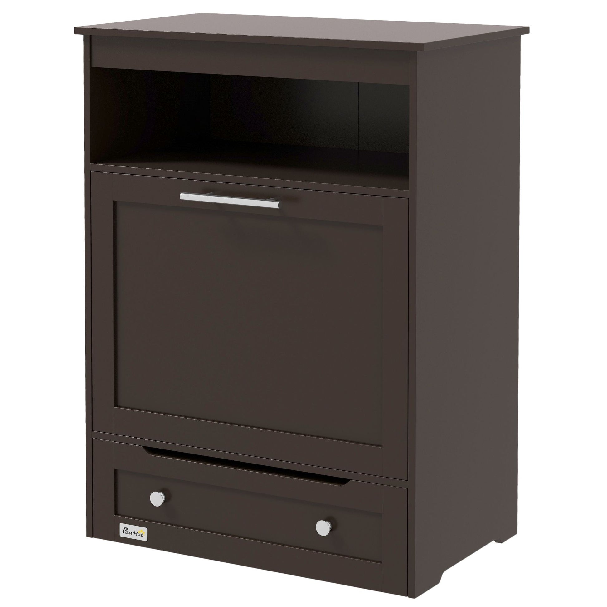 Pet Feeder Station Storage Cabinet, Dog Food Storage Container