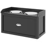 Pet Feeding Station Pet Dish Bowl Set with Storage, 2 Elevated Dog