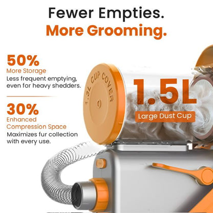Pet Grooming Vacuum Hair Dryer & Nail Grinder Kit
