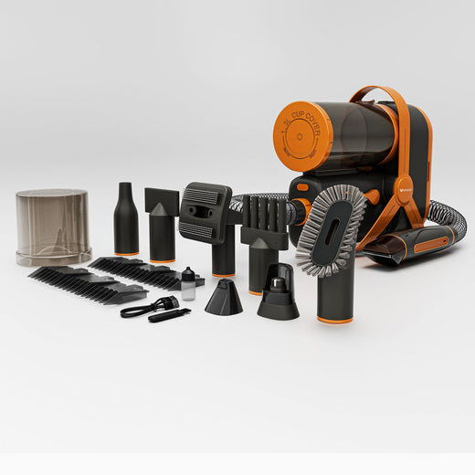 Pet Grooming Vacuum Hair Dryer & Nail Grinder Kit