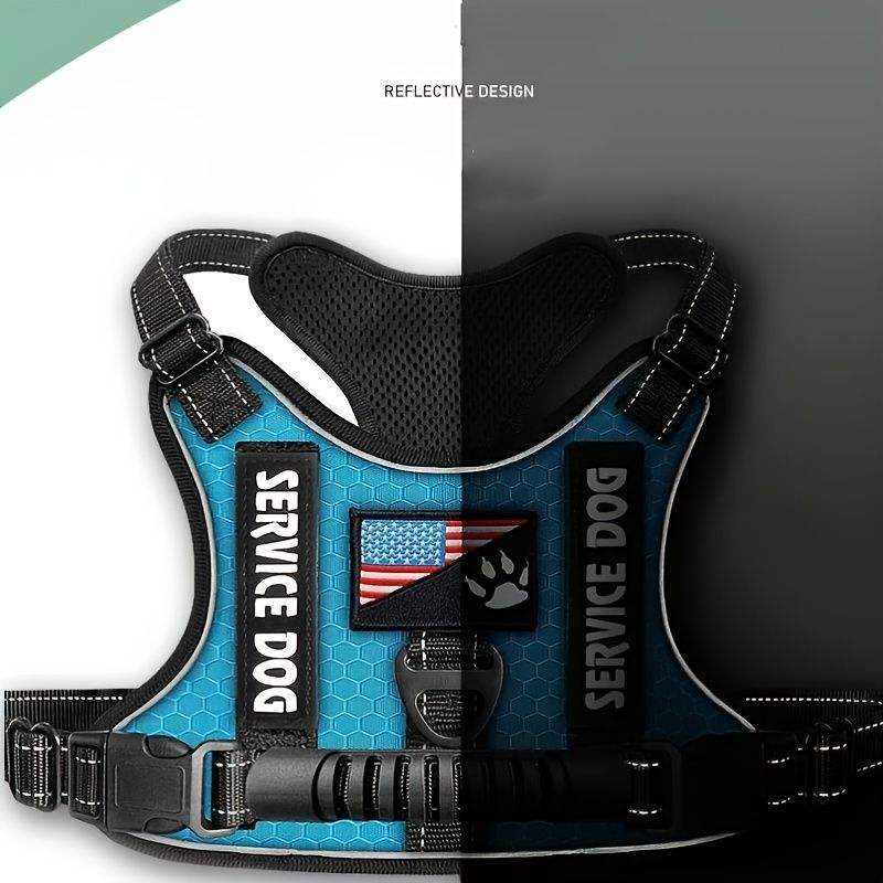 Pet Harness and Leash Set for Dog & Cat; Adjustable No Pull Service