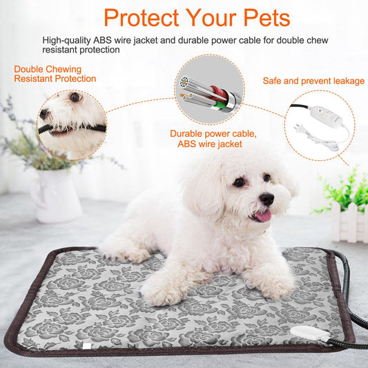 Pet Heating Pad Dog Cat Electric Heating Mat Waterproof