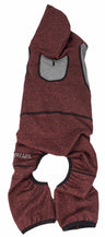 Active Heathered Performance 4-Way Stretch Two-Toned Full Bodied, Burgundy/Blue