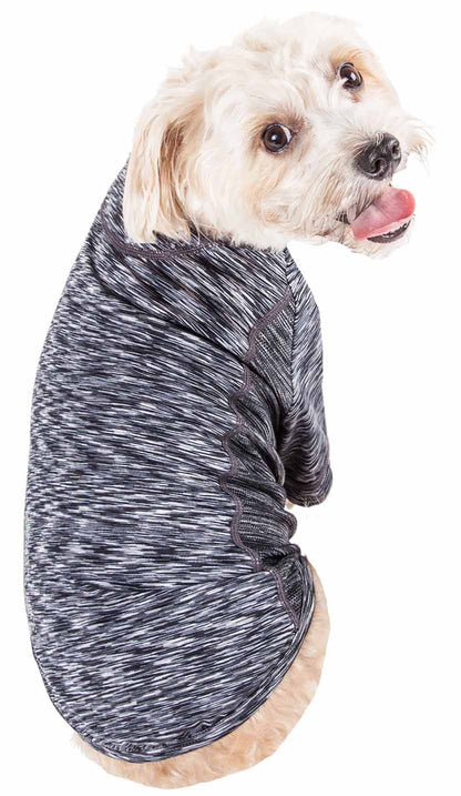 Active Heathered Ultra-Stretch Sporty Performance Dog T-Shirt