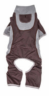 Active Heathered Performance 4-Way Stretch Two-Toned Full Body Warm, Brown/Orange