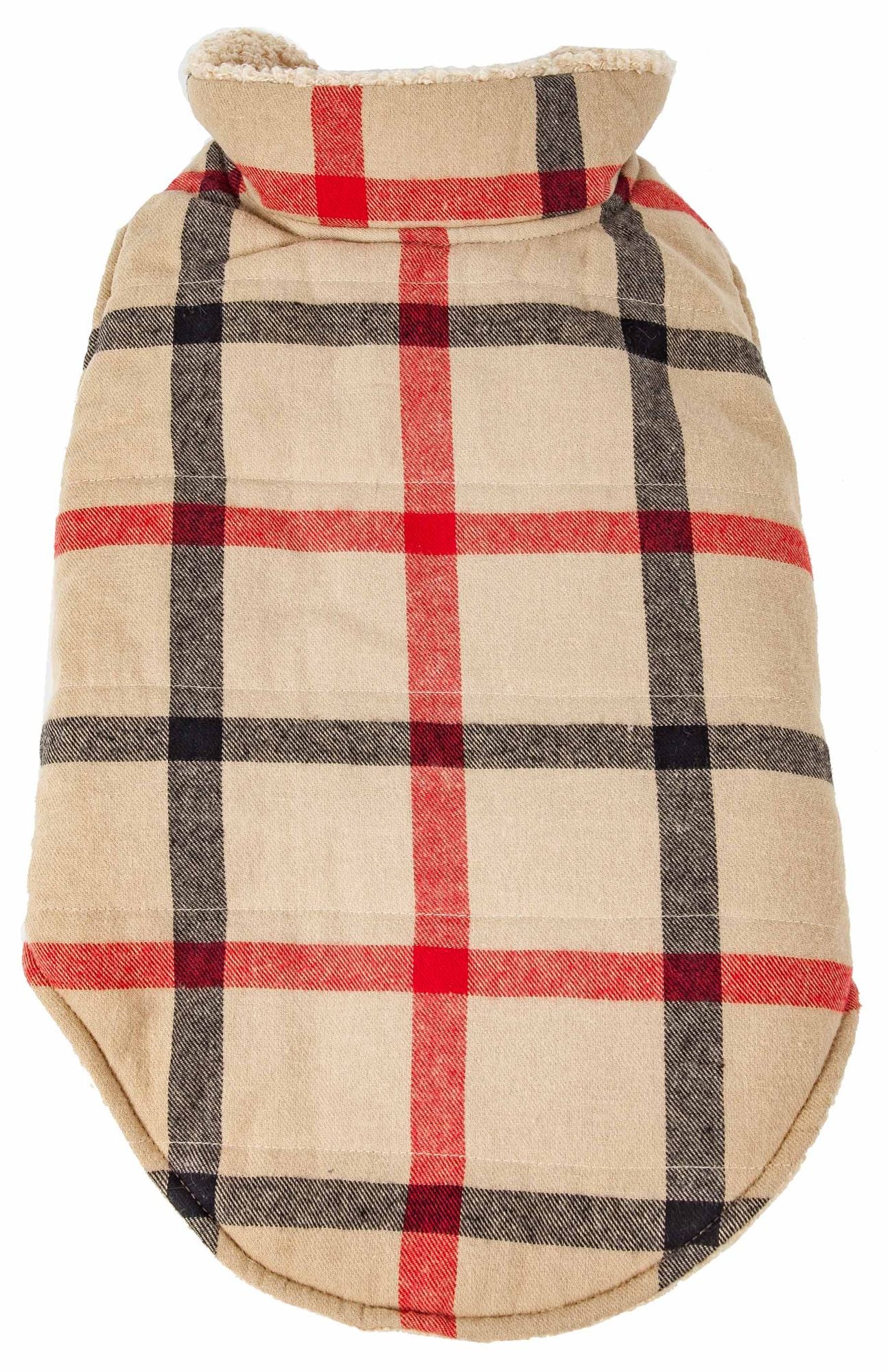 Classical Plaided Insulated Dog Coat Jacket