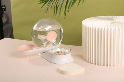 Snail Shaped 2-in-1 Automated Gravity Pet Filtered Water Dispenser