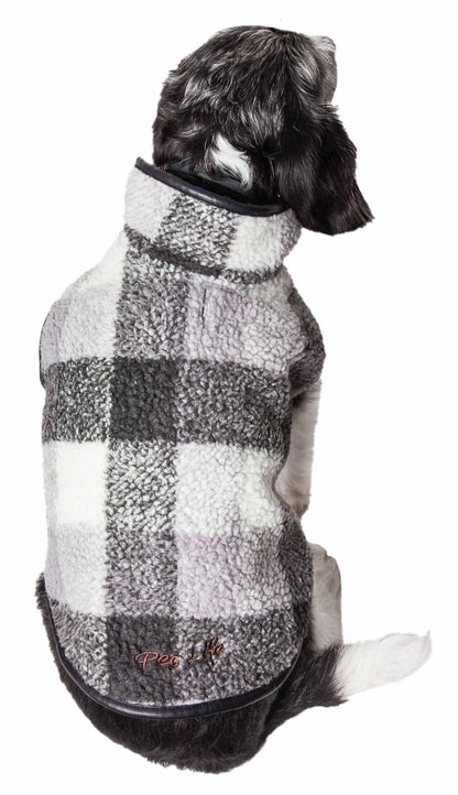 Classical Plaided Insulated Dog Coat Jacket