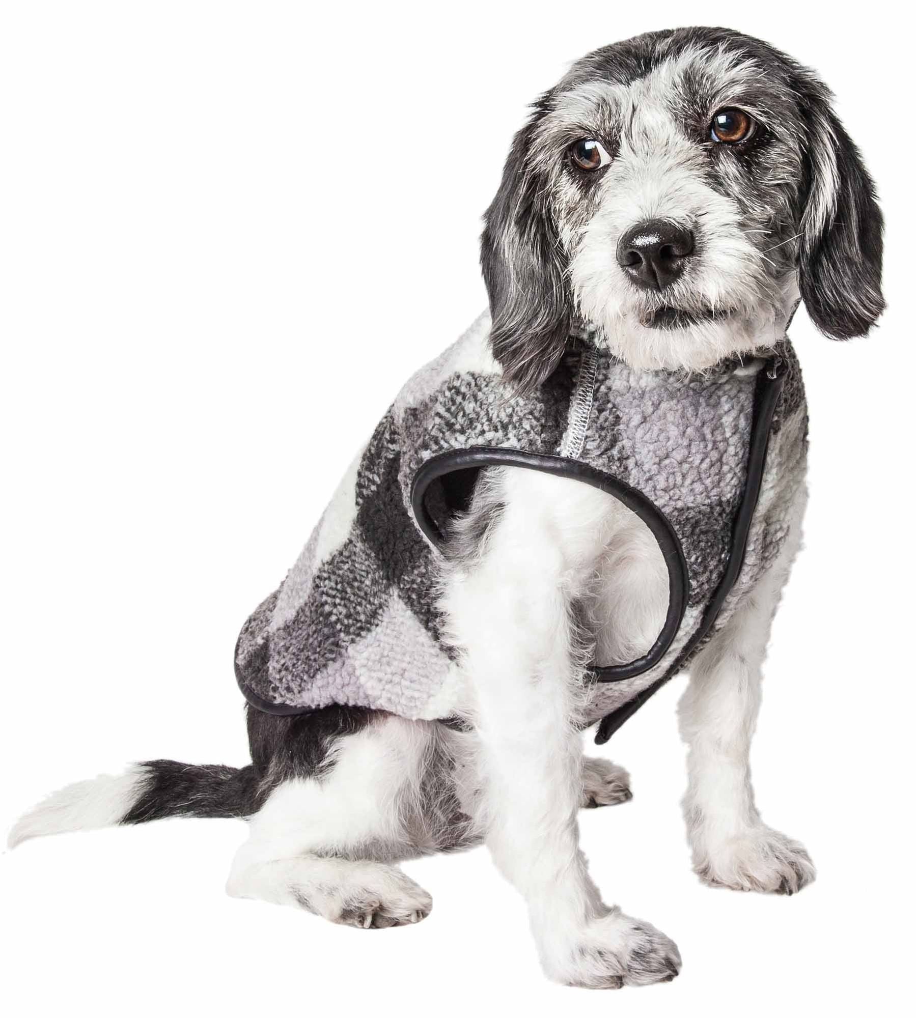 Classical Plaided Insulated Dog Coat Jacket
