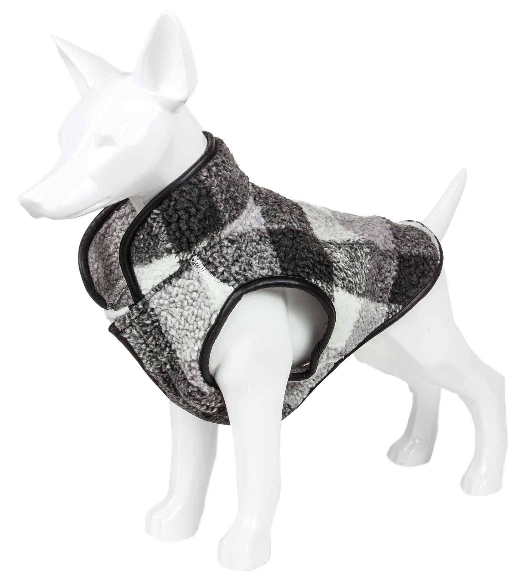 Classical Plaided Insulated Dog Coat Jacket