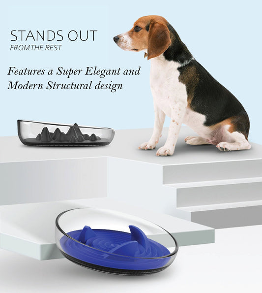 Mountain Shaped Modern Slow Feeding Pet Bowl