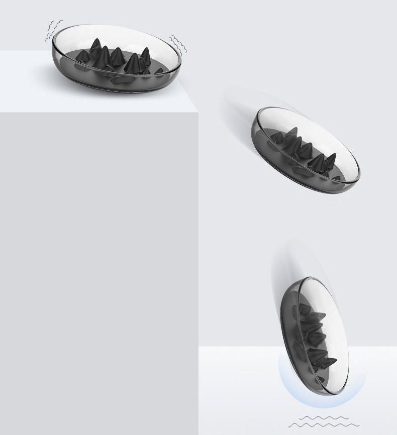 Shark Fin Shaped Modern Slow Feeding Pet Bowl