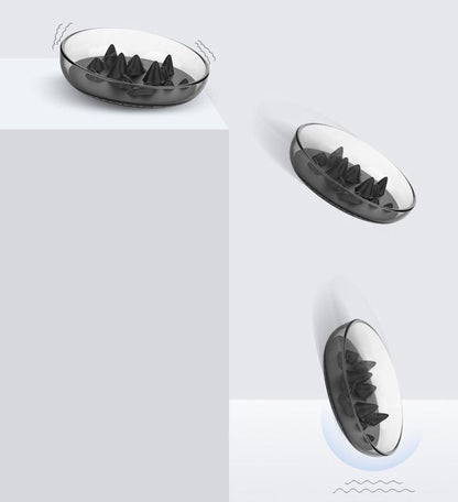 Shark Fin Shaped Modern Slow Feeding Pet Bowl