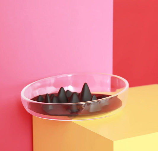 Shark Fin Shaped Modern Slow Feeding Pet Bowl