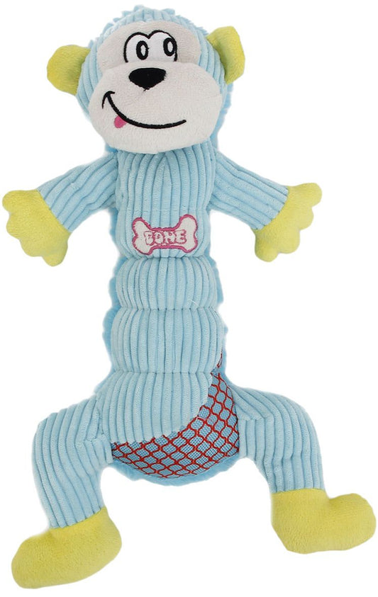 Mesh and Plush Squeaking Dog Toy
