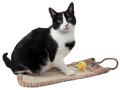Eco-Natural Sisal and Jute Hanging Carpet Kitty Cat Scratcher